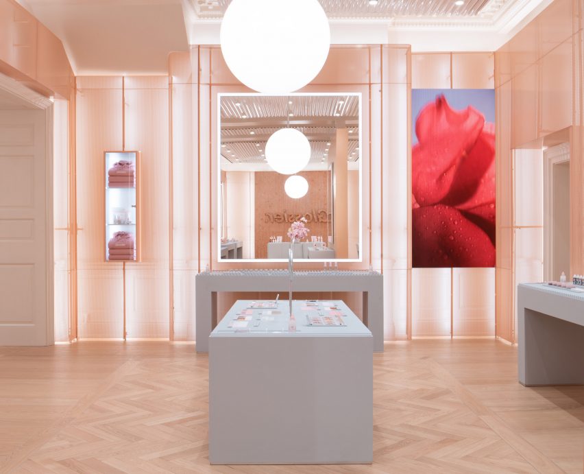 Balenciaga wraps store in pink faux fur to celebrate its Le Cagole it-bag